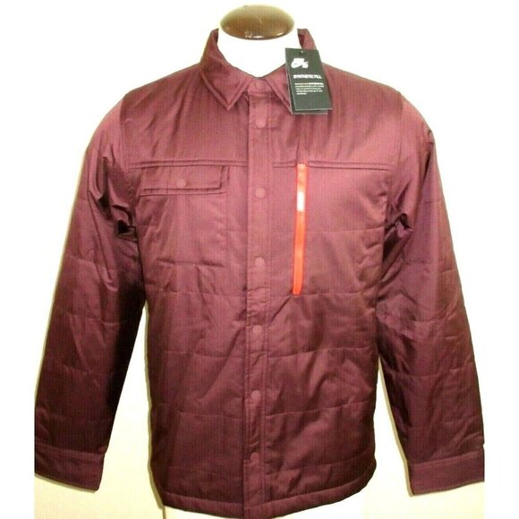 Nike Other - Nike SB Men's Holgate Synthetic Fill Snap Front Jacket Maroon Size Small NWT